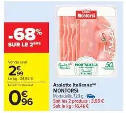 Carrefour Market ASSIETTE ITALIENNE 'MONTORSI' offre