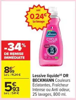 Carrefour DR. BECKMANN Lessive liquide offre