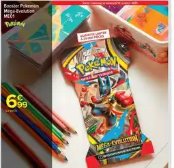 Carrefour Market Booster Pokemon Méga-Évolution ME01 offre