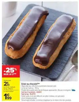 Carrefour Market Eclair au chocolat offre