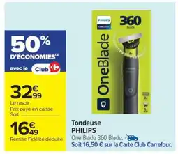 Carrefour Market Tondeuse PHILIPS offre
