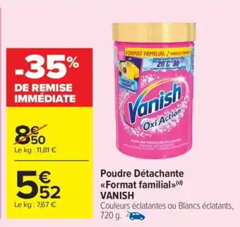 Carrefour Market Poudre détachante Format familial VANISH offre
