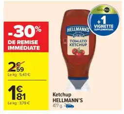 Carrefour Market Ketchup HELLMANN'S offre