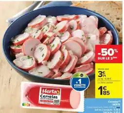 Carrefour Market Cervelas, Herta offre