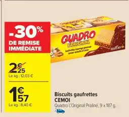 Carrefour Market Biscuits gaufrettes CEMOI offre
