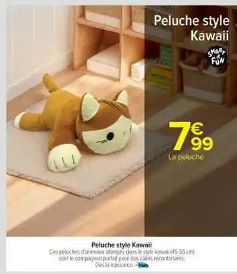 Carrefour Market Peluche style Kawaii offre