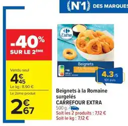 Carrefour Market Beignets à la romaine surgelés CARREFOUR EXTRA offre