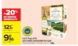 Carrefour Market I.G.P. Pays d’Oc LES CHAIS COULEURS DU SUD offre