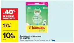 Carrefour Market Rasoirs non rechargeable WILKINSON offre