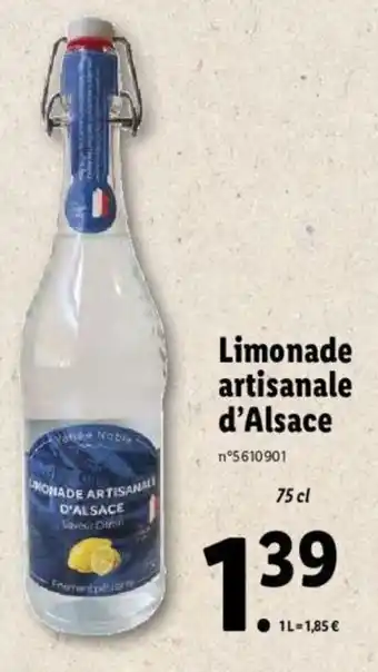 Lidl Limonade artisanale d'alsace offre