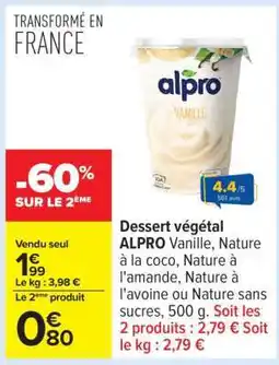 Carrefour ALPRO VANILLE offre