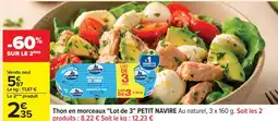 Carrefour Thon en morceaux 'Lot de 3' PETIT NAVIRE offre