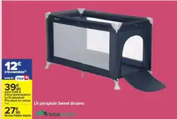 Carrefour Lit parapluie Sweet Dreams offre
