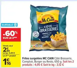 Carrefour Frites surgelées MC CAIN offre