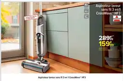 Carrefour Aspirateur laveur sans fil 3 en 1 CrossWave HF3 offre