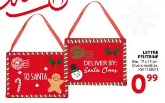 Trafic Lettre feutrine offre