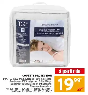 Trafic Couette protection offre
