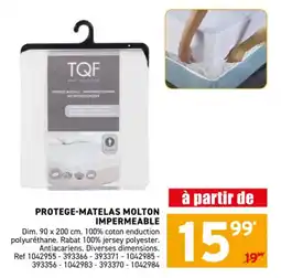 Trafic Protege-matelas molton impermeable offre