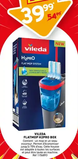 Trafic Vileda flatmop h2pro box offre