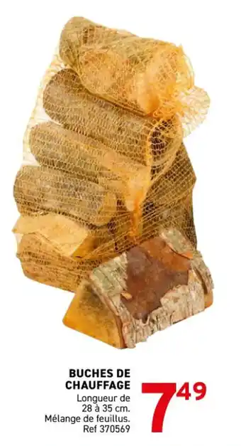 Trafic Buches de chauffage offre