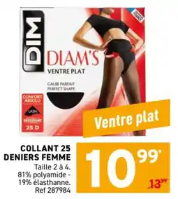 Trafic Collant 25 deniers femme offre