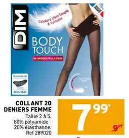 Trafic Collant 20 deniers femme offre