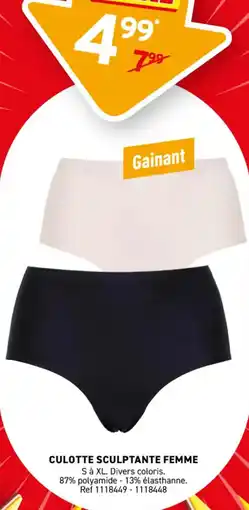 Trafic Culotte sculptante femme offre