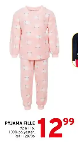 Trafic Pyjama fille offre