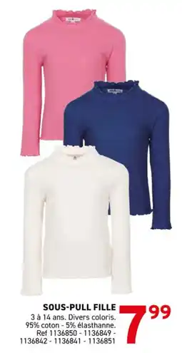 Trafic Sous-pull fille offre