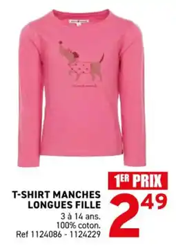 Trafic T-shirt manches longues fille offre