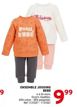 Trafic Ensemble jogging bebe offre