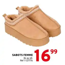 Trafic Sabots femme offre