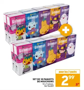 Trafic Set de 10 paquets de mouchoirs offre