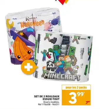 Trafic Set de 2 rouleaux essuie-tout offre