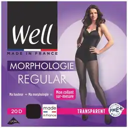Carrefour WELL Collant Morphologie transparent offre