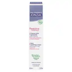 Carrefour EAU THERMALE JONZAC Gammes de soins Reactive Control et Réactive Anti-rougeurs offre