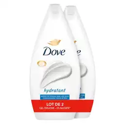 Carrefour DOVE Gel douche Lot de 2 offre