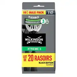 Carrefour WILKINSON Rasoirs Non-rechargeables Maxi Pack offre