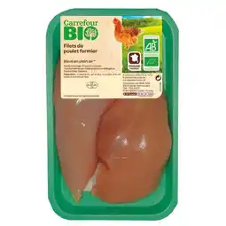 Carrefour CARREFOUR BIO Filets de poulet fermier offre