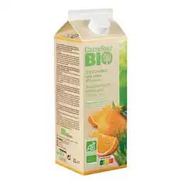 Carrefour CARREFOUR BIO Pur jus d'orange sans pulpe offre