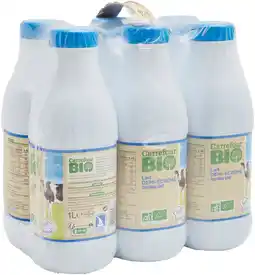 Carrefour CARREFOUR BIO Lait U.H.T. Demi-écrémé offre