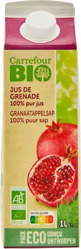 Carrefour CARREFOUR BIO SUR TOUS LES NECTARS ET PURS JUS EN BRIQUES DE 1 L offre