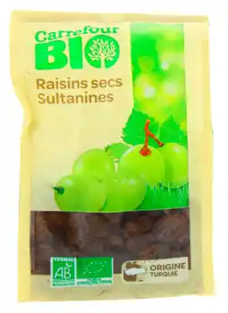 Carrefour CARREFOUR BIO SUR TOUS LES FRUITS SECS offre