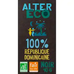 Carrefour ALTER ECO SUR TOUTES LES TABLETTES DE CHOCOLAT offre