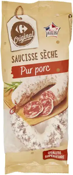 Carrefour CARREFOUR ORIGINAL Saucisse sèche offre