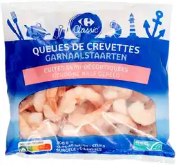 Carrefour CARREFOUR CLASSIC' Queues de crevettes surgelées offre