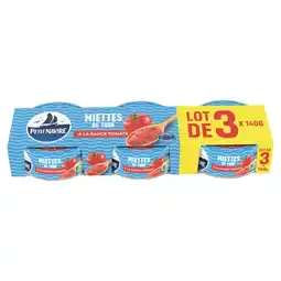 Carrefour PETIT NAVIRE Miettes de Thon Lot de 3 offre