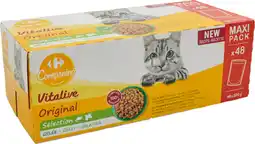 Carrefour CARREFOUR COMPANINO VITALIVE SUR TOUS LES POCHONS POUR CHATS offre