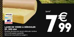 Tout faire matériaux Isover Laine de verre à dérouler offre