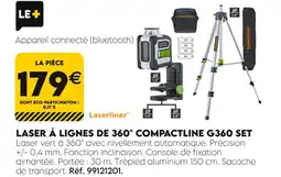 Tout faire matériaux Laserliner Laser à lignes de 360° Compactline G360 Set offre